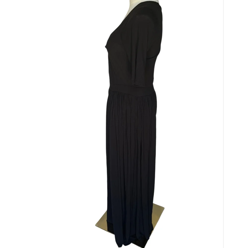 Free People Beach Wide Leg Rosebowl Jumpsuit Black Size Medium - Picture 4 of 12